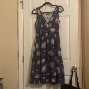 Silk dress from Anthropologie